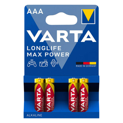 Piles AAA LR03 Varta Longlife Max Power (lot de 4)