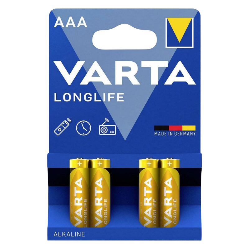 Piles AAA LR03 Varta Longlife (lot de 4)