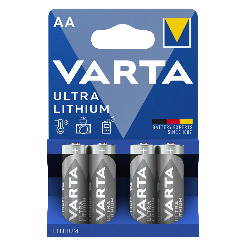 Piles AA LR06 Varta Ultra Lithium (lot de 4)