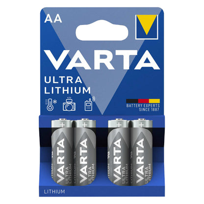Piles AA LR06 Varta Ultra Lithium (lot de 4)