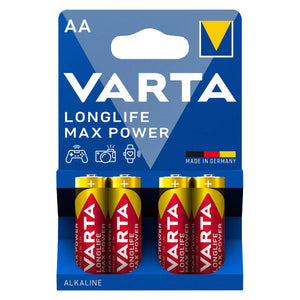 Piles AA LR06 Varta Longlife Max Power (lot de 4)
