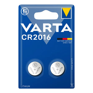 Piles bouton CR2016 Varta lithium 3 V (lot de 2)