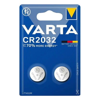 Piles bouton CR2032 Varta lithium 3 V (lot de 2)