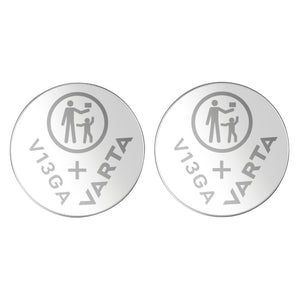 Piles bouton LR44 Varta alcalines 1,5 V (lot de 2) – vue 2