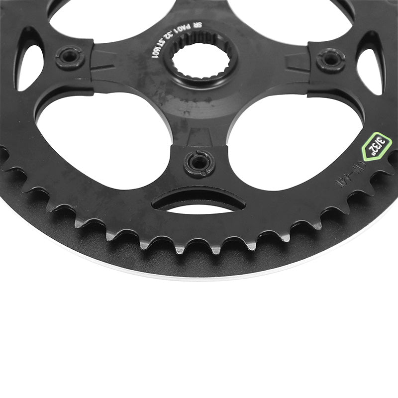 Plateau VAE Bafang pour moteur H700 44 dents noir 3-32" (cw PA211.1A)