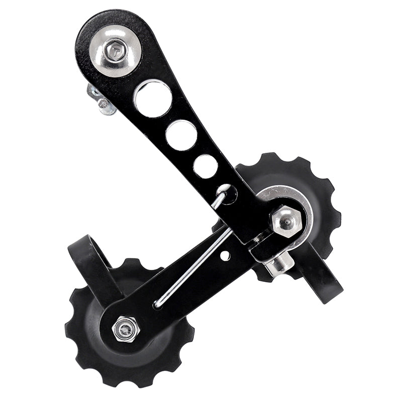 Tendeur de chaîne VTT noir fixation patte de dérailleur – vue 2