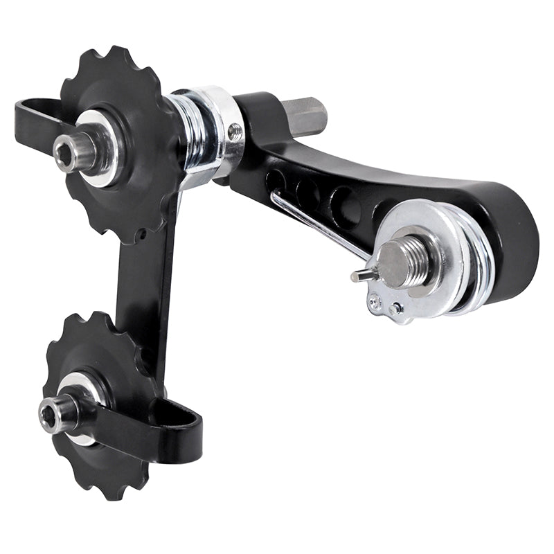 Tendeur de chaîne VTT noir fixation patte de dérailleur – vue 3