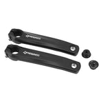 Manivelles VAE alu noir 165 mm pour Shimano E8000, E7000, E6100 (paire)