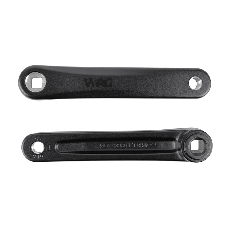 Manivelles VAE alu noir 170 mm JIS pour Shimano E5000 (paire)