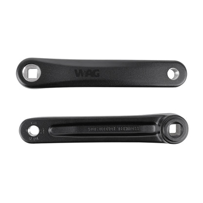 Manivelles VAE alu noir 170 mm JIS pour Shimano E5000 (paire)