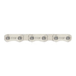 Chaîne VTT-VAE 12 vitesses YBN Flattop argent renforcée 136 maillons