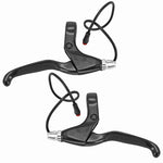 Leviers de frein VAE P2R alu noir-argent avec câble 300 mm (paire)