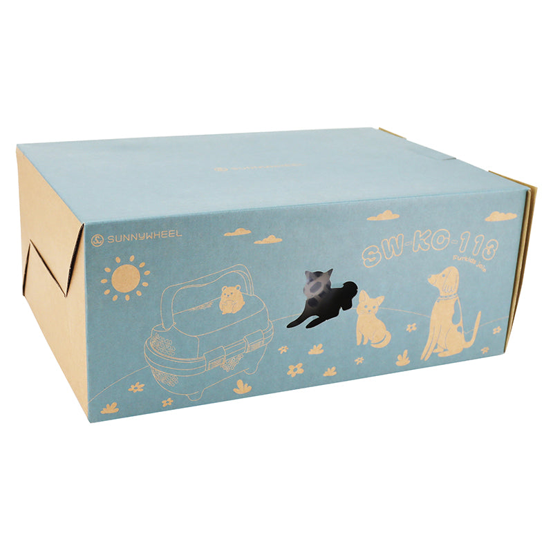 Panier avant amovible P2R marron-bleu compatible VAE – 5 kg – vue 8
