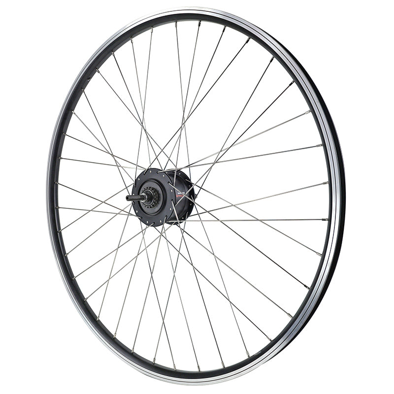 Roue arrière VTC 700 ER10 noire moyeu Nexus 7 vitesses patin