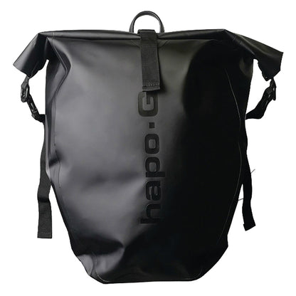Sacoche arrière latérale Hapo.G étanche PVC 20 L noire fixation crochets