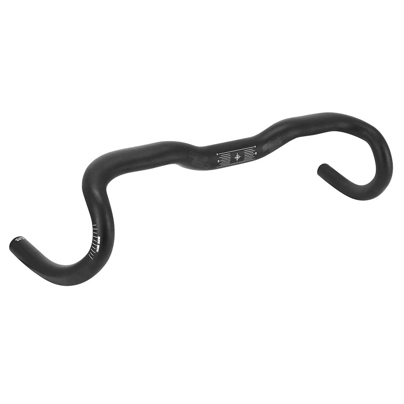Cintre route randonneur demi-relevé Ergotec alu noir 31,8 mm 420-513 mm