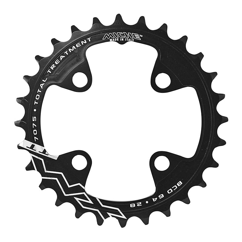 Plateau VTT Miche 64 mm 4 branches intérieur noir – 28