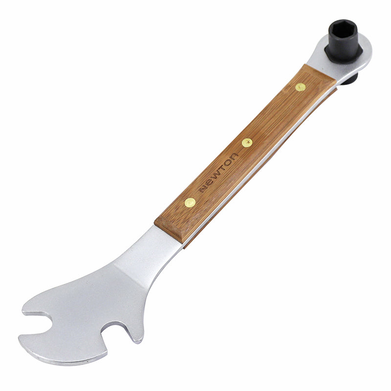 Clé à pédale Newton Wood 15 mm manche bois avec douilles 14 et 15 – vue 3