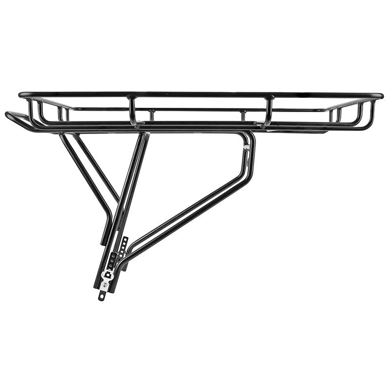 Porte-bagages arrière Newton alu noir réglable 26" à 29" à rebords – 27 kg – vue 3