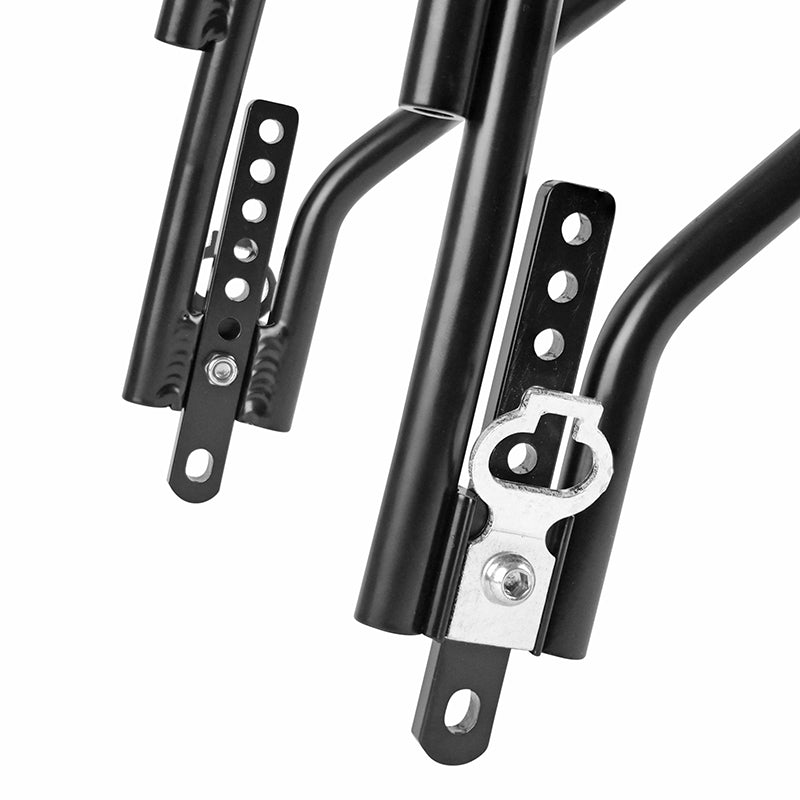 Porte-bagages arrière Newton alu noir réglable 26" à 29" à rebords – 27 kg – vue 5