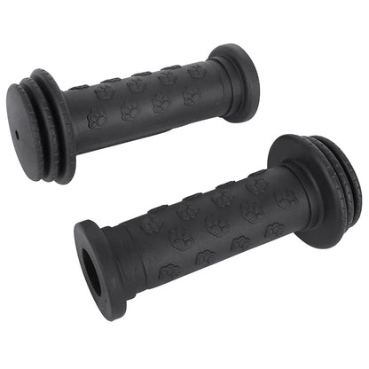 Poignées city enfant noires avec protection 100 mm Ø 17,5 mm (paire)