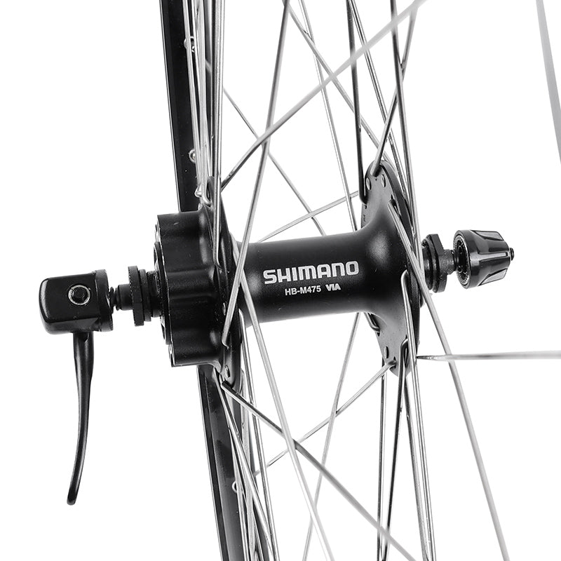 Roue avant VTC 700 M260 renforcée Shimano M475 disque-patin