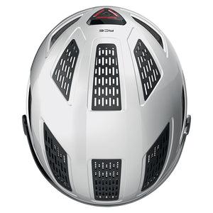 Casque urbain Abus Hyban 2.0 Ace éclairage intégré – Blanc polaire L (56-61)