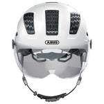 Casque urbain Abus Hyban 2.0 Ace éclairage intégré – Blanc polaire M (52-58)