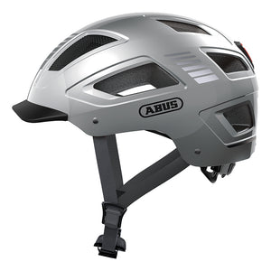 Casque urbain Abus Hyban 2.0 éclairage intégré – Argent XL (58-63)