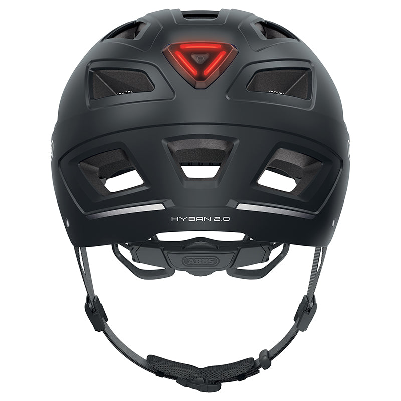 Casque urbain Abus Hyban 2.0 éclairage intégré – Velours noir XL (58-63)