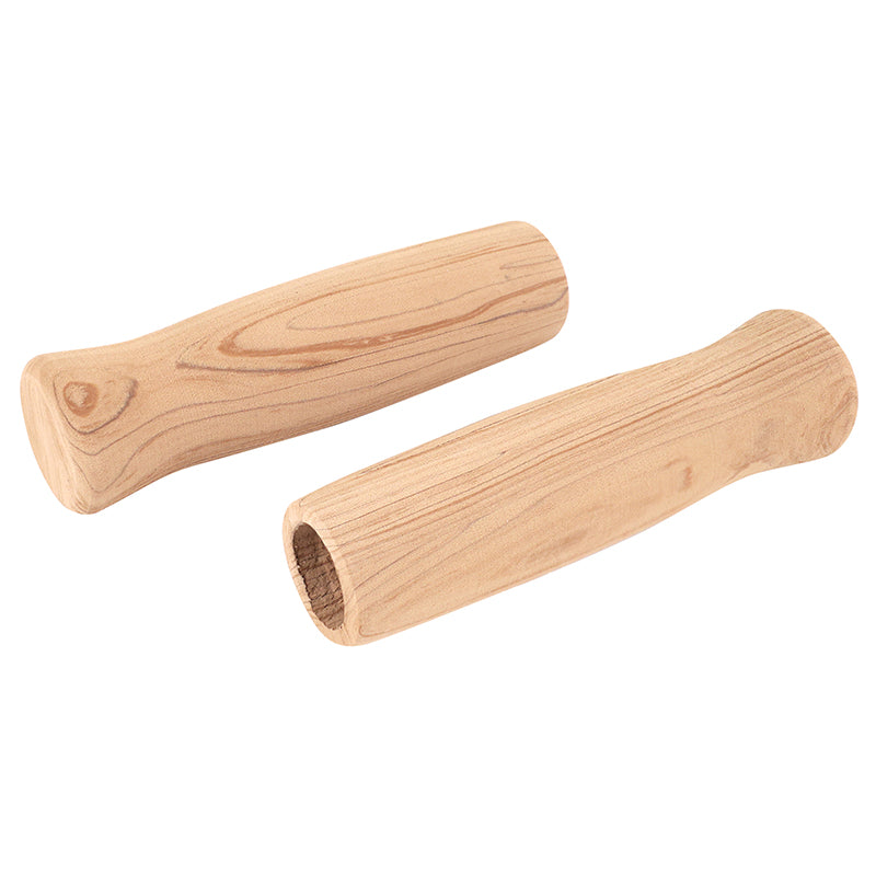 Poignées city Newton mousse EVA couleur bois 127 mm (paire)