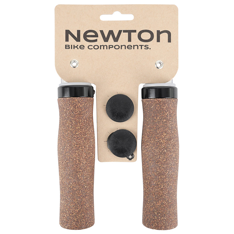 Poignées VTC-city Newton effet liège marron Lock On 131 mm (paire) – vue 3