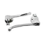 Leviers de frein city P2R alu argent (paire)