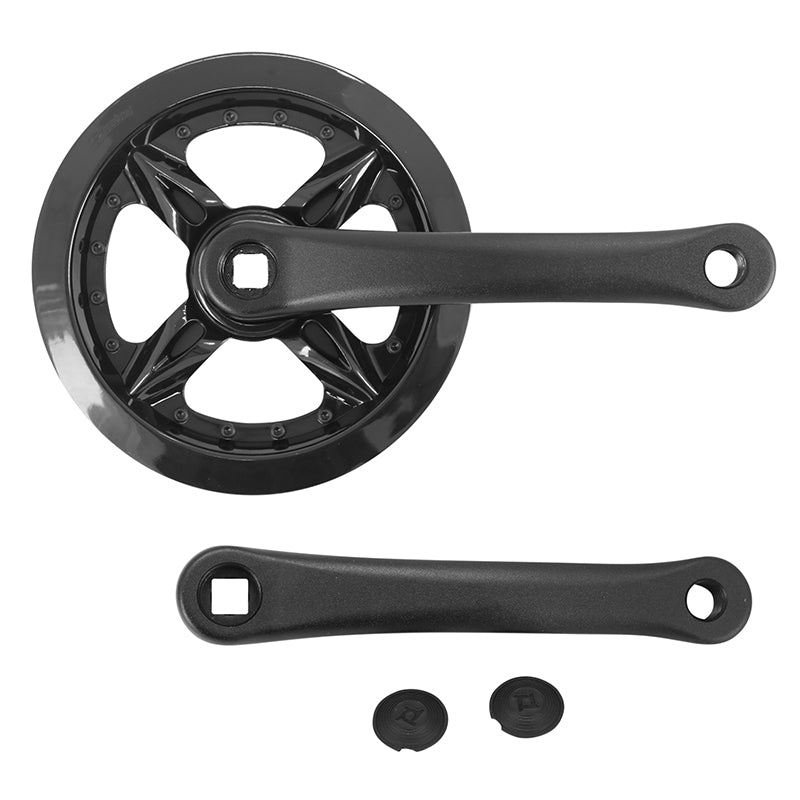 Pédalier VTT P2R 6-7-8 vitesses double flasque alu noir 36 dents – 170 mm