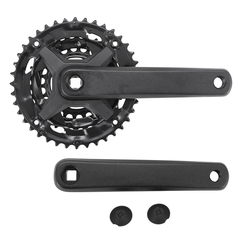 Pédalier VTT P2R 9 vitesses alu noir 170 mm 40-30-22