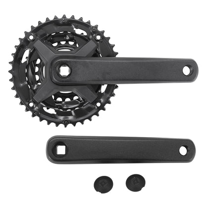 Pédalier VTT P2R 9 vitesses alu noir 170 mm 40-30-22