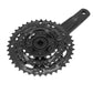 Pédalier VTT P2R 9 vitesses alu noir 170 mm 40-30-22 – vue 2