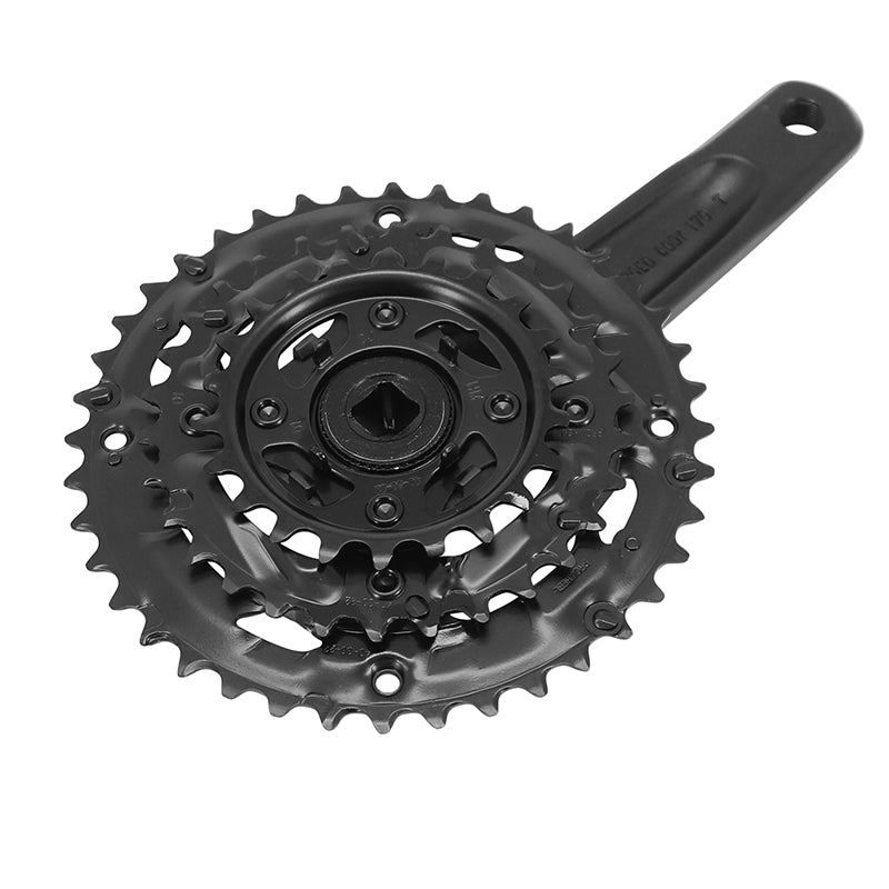 Pédalier VTT P2R 9 vitesses alu noir 170 mm 40-30-22 – vue 2