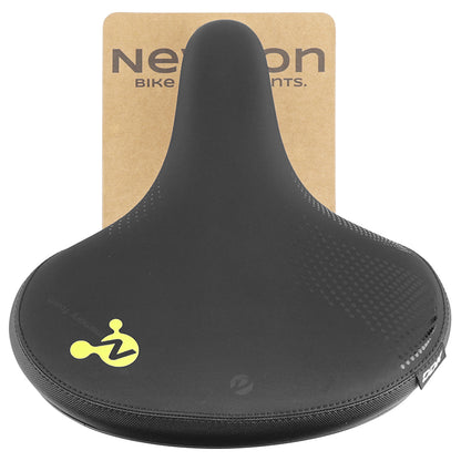 Selle city Newton Cruiser élastomères noire super large 268 x 258 mm
