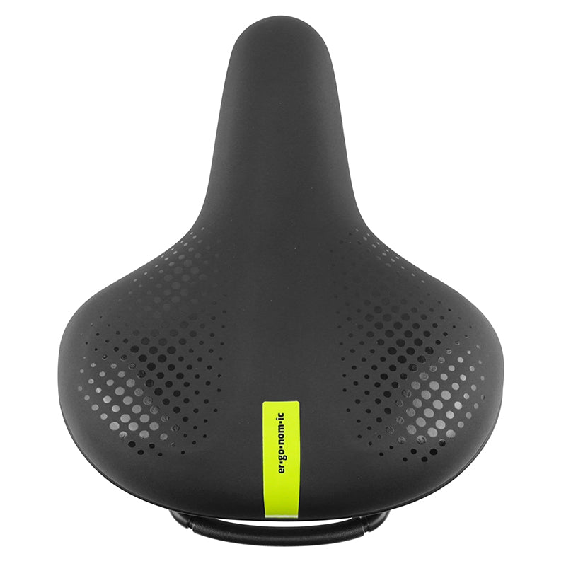 Selle city Newton Moderate mémoire de forme noire 247 x 203 mm avec poignée – vue 3