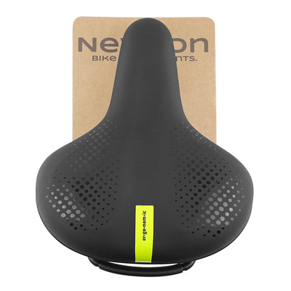 Selle city Newton Moderate mémoire de forme noire 247 x 203 mm avec poignée