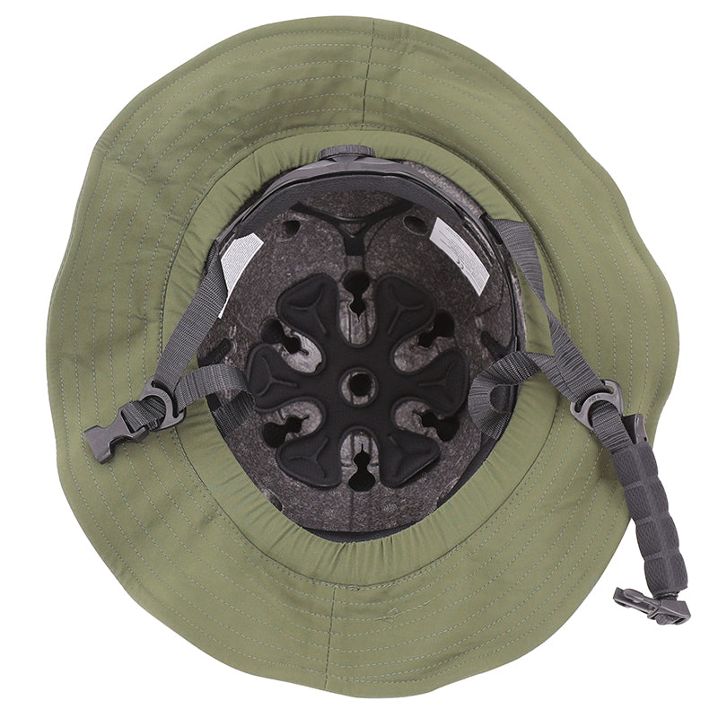 Casque urbain CP01 avec chapeau textile vert M-L – vue 4