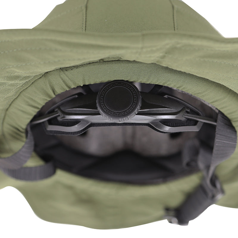 Casque urbain CP01 avec chapeau textile vert M-L – vue 5