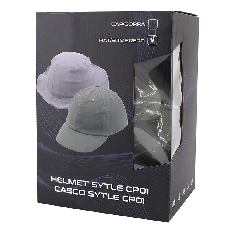 Casque urbain CP01 avec chapeau textile vert M-L – vue 6