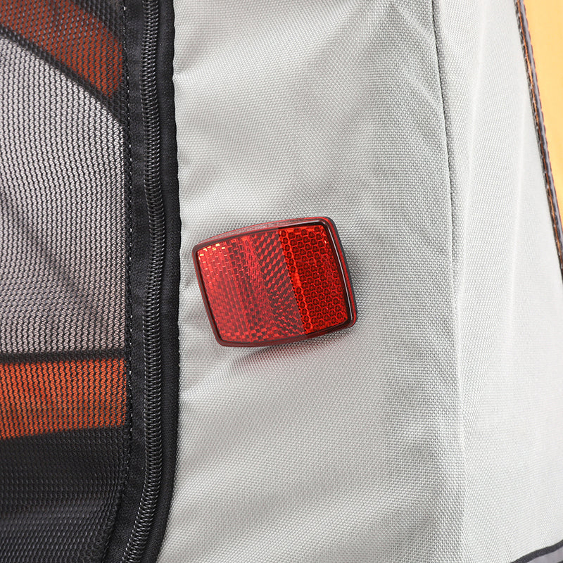 Remorque utilitaire orange-gris fond rigide – 40 kg – vue 11
