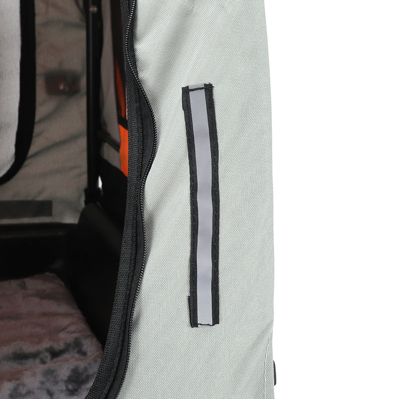Remorque utilitaire orange-gris fond rigide – 40 kg – vue 12
