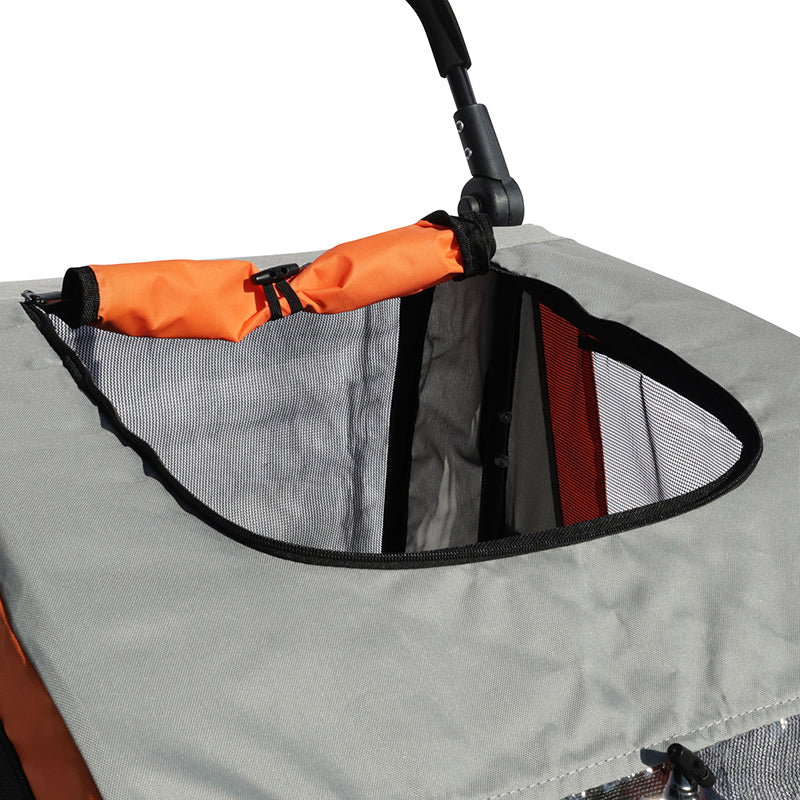 Remorque utilitaire orange-gris fond rigide – 40 kg – vue 10