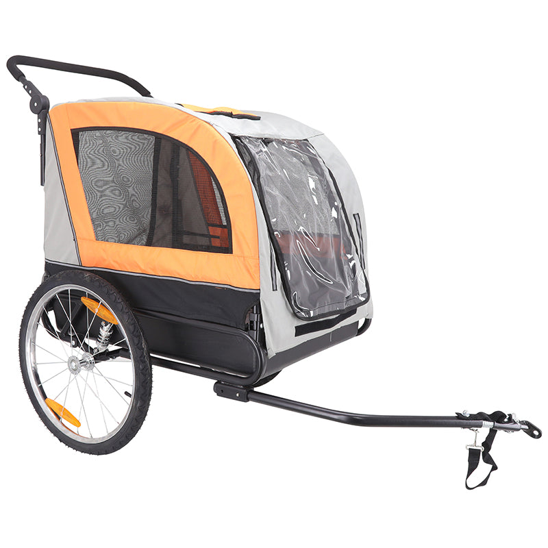 Remorque utilitaire orange-gris fond rigide – 40 kg – vue 18