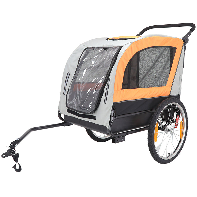 Remorque utilitaire orange-gris fond rigide – 40 kg – vue 8