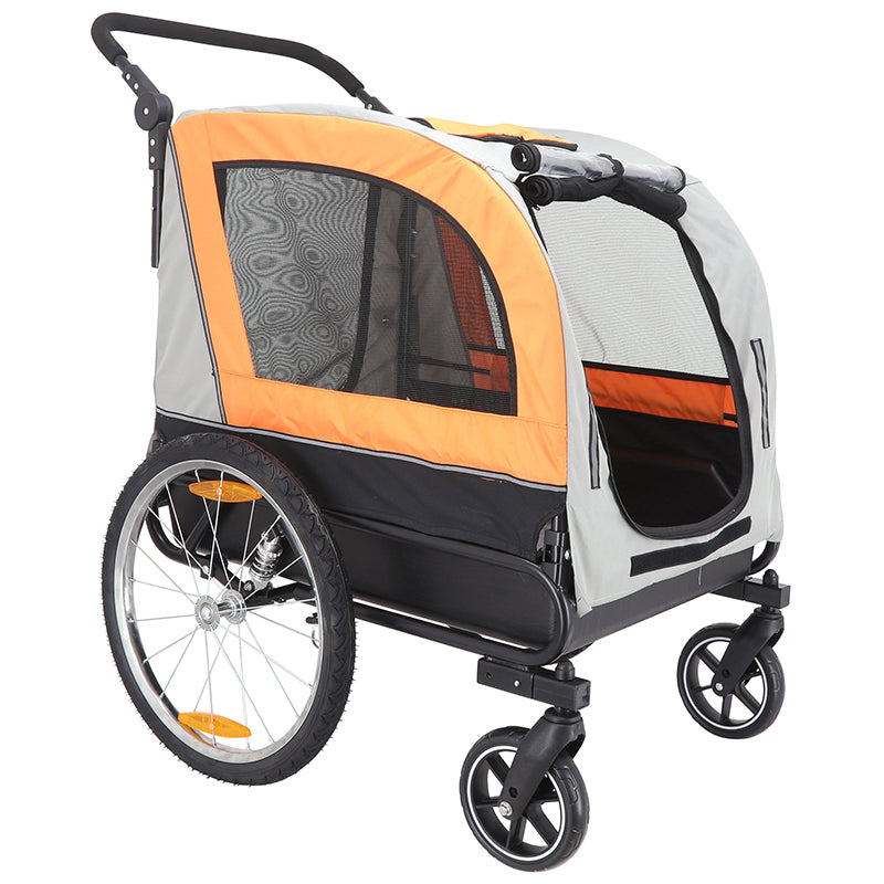 Remorque utilitaire orange-gris fond rigide – 40 kg – vue 7